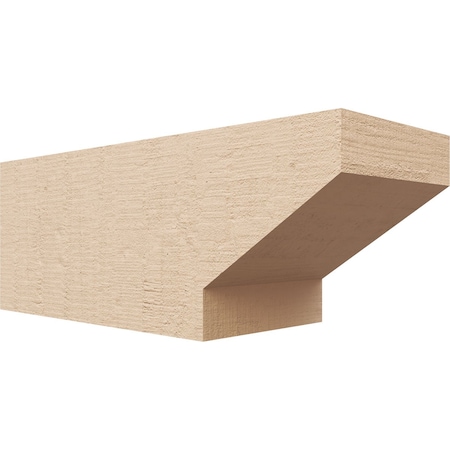 Ekena Millwork 6in. W x 6in. H x 16in. L Clemmons Woodgrain TimberThane Rafter Tail, Primed Tan RFTUR06X06X16CLERCPR